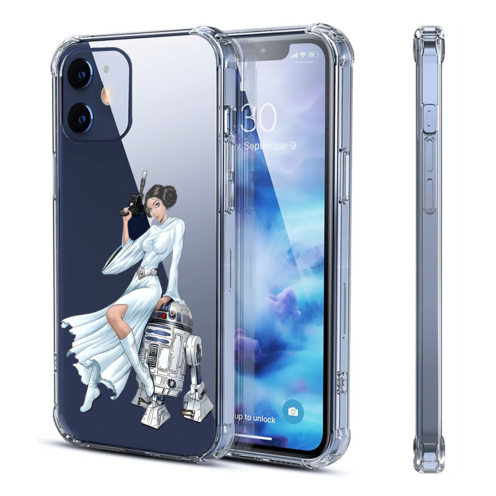 （画像用） スター・ウォーズ Star Wars 【iPhone 12シリーズ対応】透明スマホケース（クリアソフトケース）
